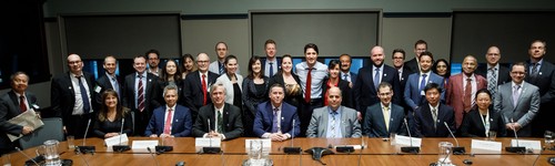 Image - NSERC Top Researcher Award recipients with Prime Minister Trudeau